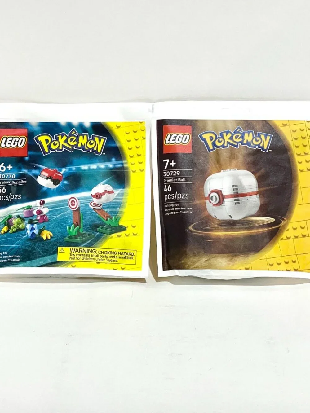 Lego 30729 Premier Ball + 30730 Trainer Supplies Sealed paper bag New in Hand